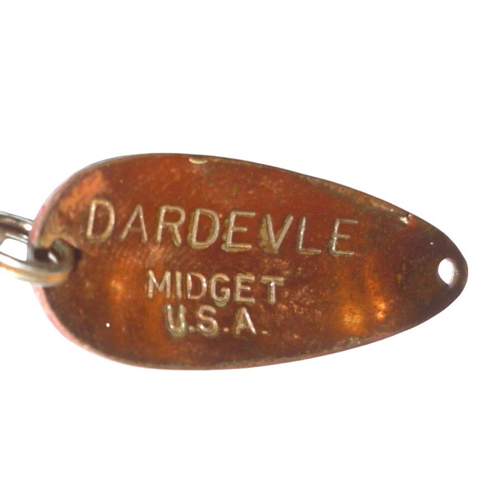 Vintage Eppinger Dardevle Midget Fishing Lure‎ Spoon Copper 1.5" Made in USA